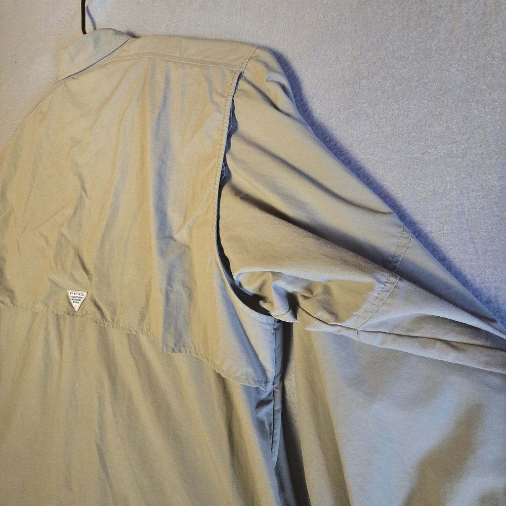 Columbia PFG Bahama II Long Sleeve Fishing Shirt Tan Khaki UPF 30 Mens 3XL - Picture 15 of 16